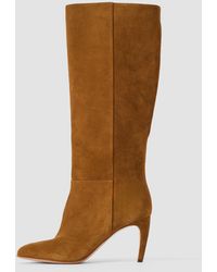 JOSEPH - Jolie Suede Knee High Heeled Boots - Lyst