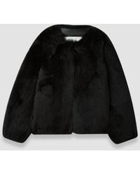 JOSEPH - Gomez Long Haired Shearling Jacket - Lyst