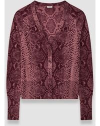 JOSEPH - Aisha Cashair Snake Cardigan - Lyst