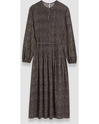 JOSEPH - Sibelle Crepe De Chine Print Silk Dress - Lyst