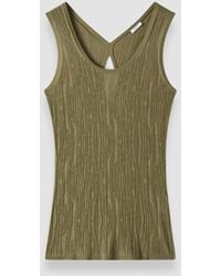 JOSEPH - Bayt Crinkle Viscose Vest Top - Lyst