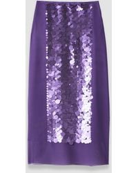JOSEPH - Cambo Chiffon Sequin Skirt - Lyst