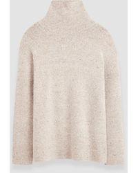 JOSEPH - Alpaca Tweed Knit High Neck Jumper - Lyst