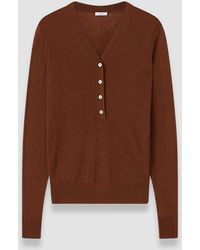 JOSEPH - Gillies Cashair Henley Jumper - Lyst