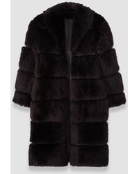 JOSEPH - Elektra Long Hair Shearling Coat - Lyst