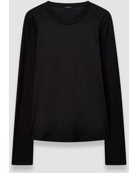 JOSEPH - Cotton Silk Jersey Long Sleeve T-Shirt - Lyst
