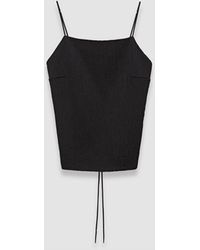 JOSEPH - Textured Viscose Baste Backless Top - Lyst