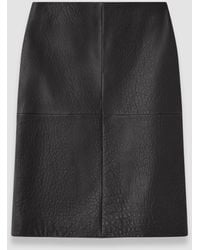 JOSEPH - Shroff Pebble Leather Skirt - Lyst