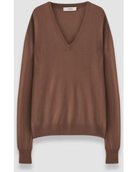 JOSEPH - Cashair V Neck Jumper - Lyst