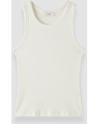 JOSEPH - Yeux Cotton Rib Vest - Lyst