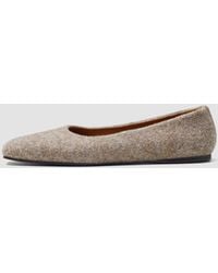JOSEPH - Textured Wool Ballerinas - Lyst