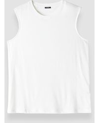 JOSEPH - Cotton Silk Jersey Tank Top - Lyst