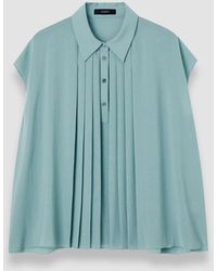 JOSEPH - Antin Airy Plissé Blouse - Lyst