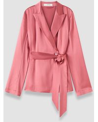 JOSEPH - Archer Silk Satin Jacket - Lyst