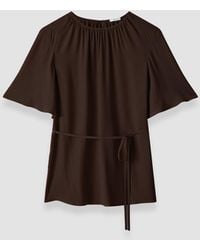JOSEPH - Libby Silk Blend Crepe Top - Lyst