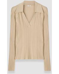 JOSEPH - Chelia Plissé Knit Top - Lyst