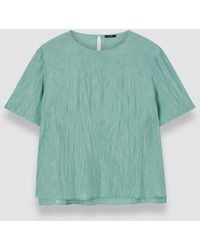 JOSEPH - Brunet Habotai Silk Top - Lyst