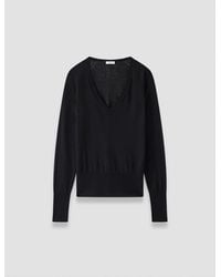 JOSEPH - Cetus Cashair V Neck Jumper - Lyst