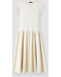 JOSEPH - Cotton Poplin Jersey Dress - Lyst