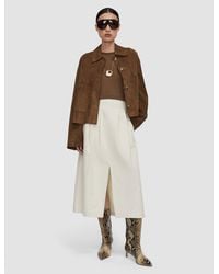 JOSEPH - Kharis Cotton Twill Skirt - Lyst
