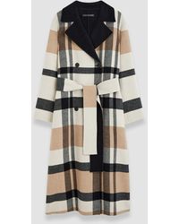 JOSEPH - Merton Reversible Check Wool Coat - Lyst