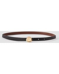 JOSEPH - Arden Reversible Slim Leather Belt - Lyst