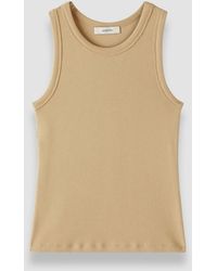 JOSEPH - Yeux Cotton Rib Vest - Lyst