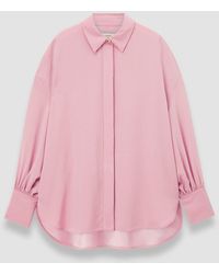 JOSEPH - Camilia Satin Twill Blouse - Lyst