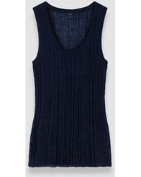 JOSEPH - Ycaza Sheer Wool Rib Vest - Lyst