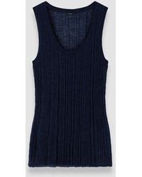 JOSEPH - Ycaza Sheer Wool Rib Vest - Lyst