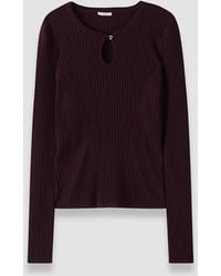JOSEPH - Luz Merino Wool Rib Top - Lyst