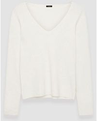 JOSEPH - Silk Stretch V Neck Top - Lyst