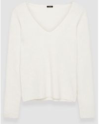 JOSEPH - Silk Stretch V Neck Top - Lyst