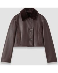 JOSEPH - Liri Leather Shearling Jacket - Lyst