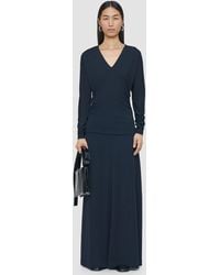 JOSEPH - Wool Jersey V Neck Top - Lyst