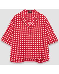 JOSEPH - Vichy Cotton Silk Leopold Shirt - Lyst