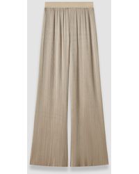 JOSEPH - Amber Pleated Satin Trousers - Lyst