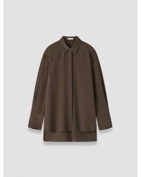 JOSEPH - Bold Crepe De Soie Silk Blouse - Lyst