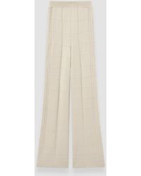 JOSEPH - Viscose Grid Knit Trousers - Lyst