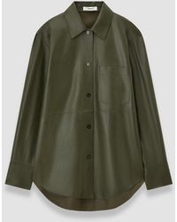 JOSEPH - Penna Soft Nappa Leather Overshirt - Lyst