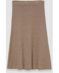 JOSEPH - Linen Cotton Knitted Skirt - Lyst