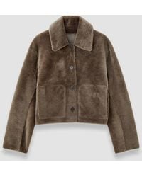 JOSEPH - Alloway Reversible Soft Shearling Jacket - Lyst