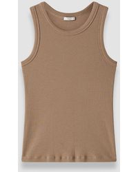 JOSEPH - Yeux Cotton Rib Vest - Lyst