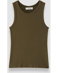 JOSEPH - Yeux Cotton Rib Vest - Lyst