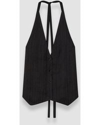 JOSEPH - Suez Pleat Jacquard Tie Waistcoat - Lyst