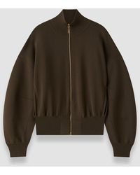 JOSEPH - Sable Milano Knit Bomber Jacket - Lyst