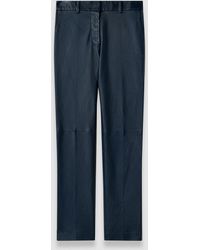 JOSEPH - Coleman Long Leather Stretch Trousers - Lyst