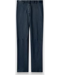 JOSEPH - Coleman Long Leather Stretch Trousers - Lyst