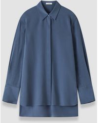 JOSEPH - Bold Crepe De Soie Silk Blouse - Lyst