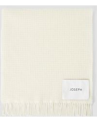 JOSEPH - Flora Waffle Wool Scarf - Lyst